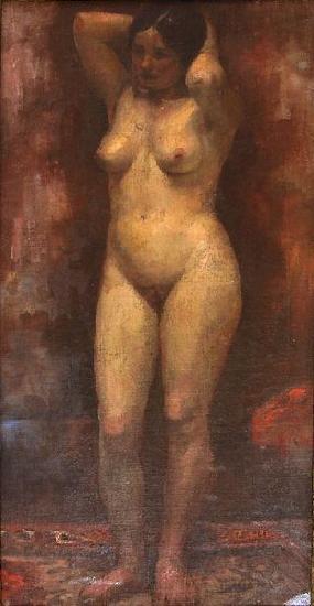 Nicolae Vermont Nud ulei pe panza Norge oil painting art